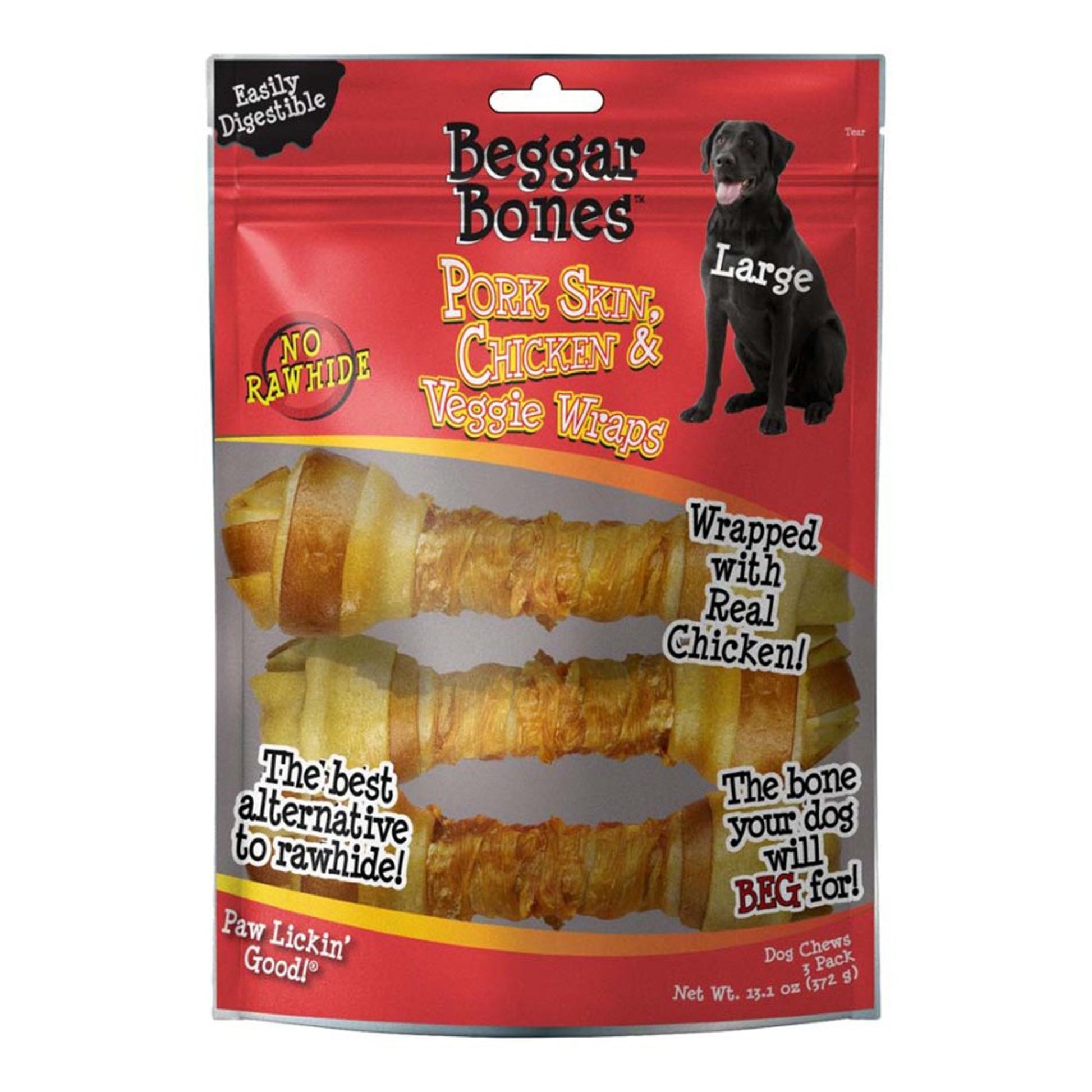 Savory Prime Beggar Bones Pork Skin, 3 ct