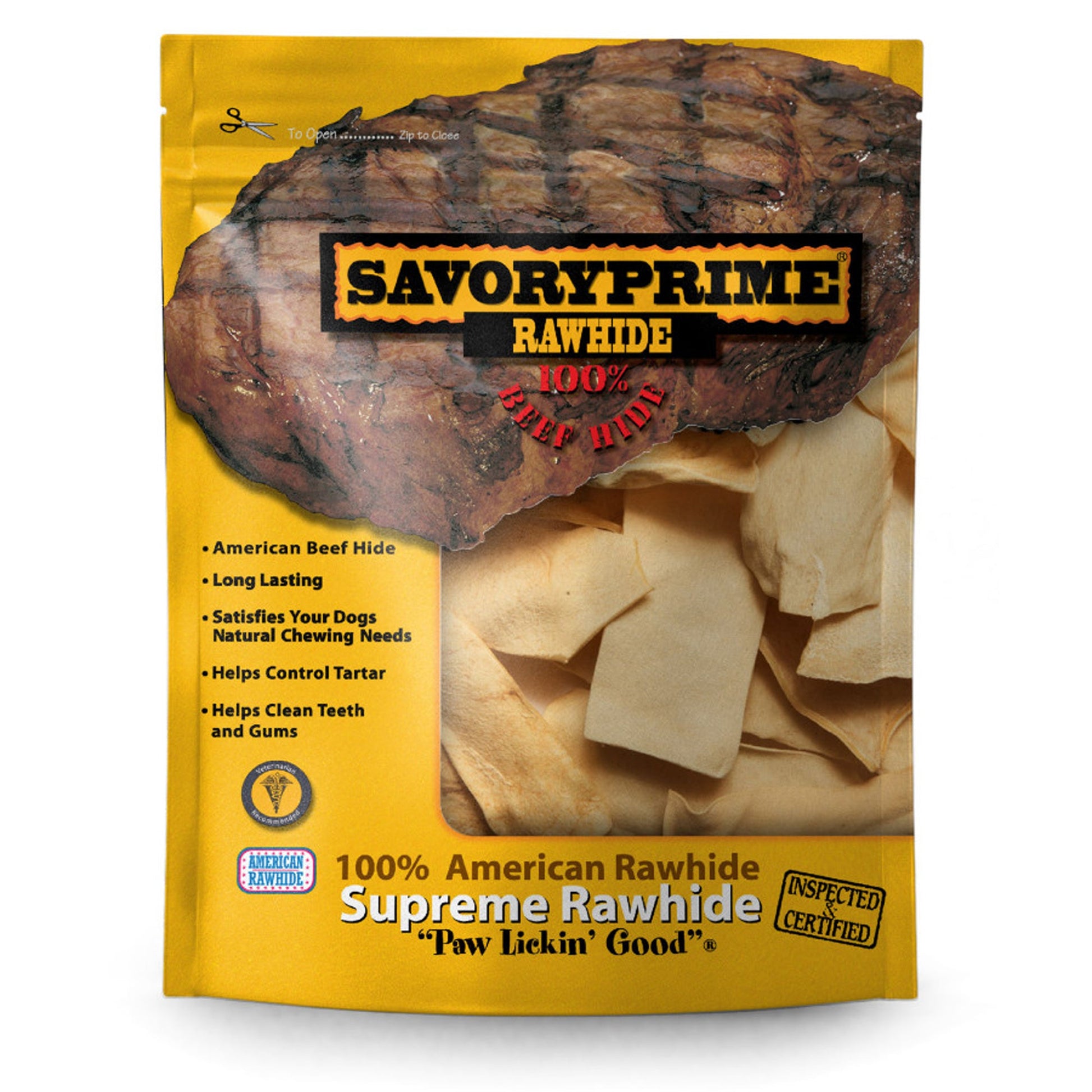 Savory Prime Supreme Rawhide Chips Chicken, 1 lb