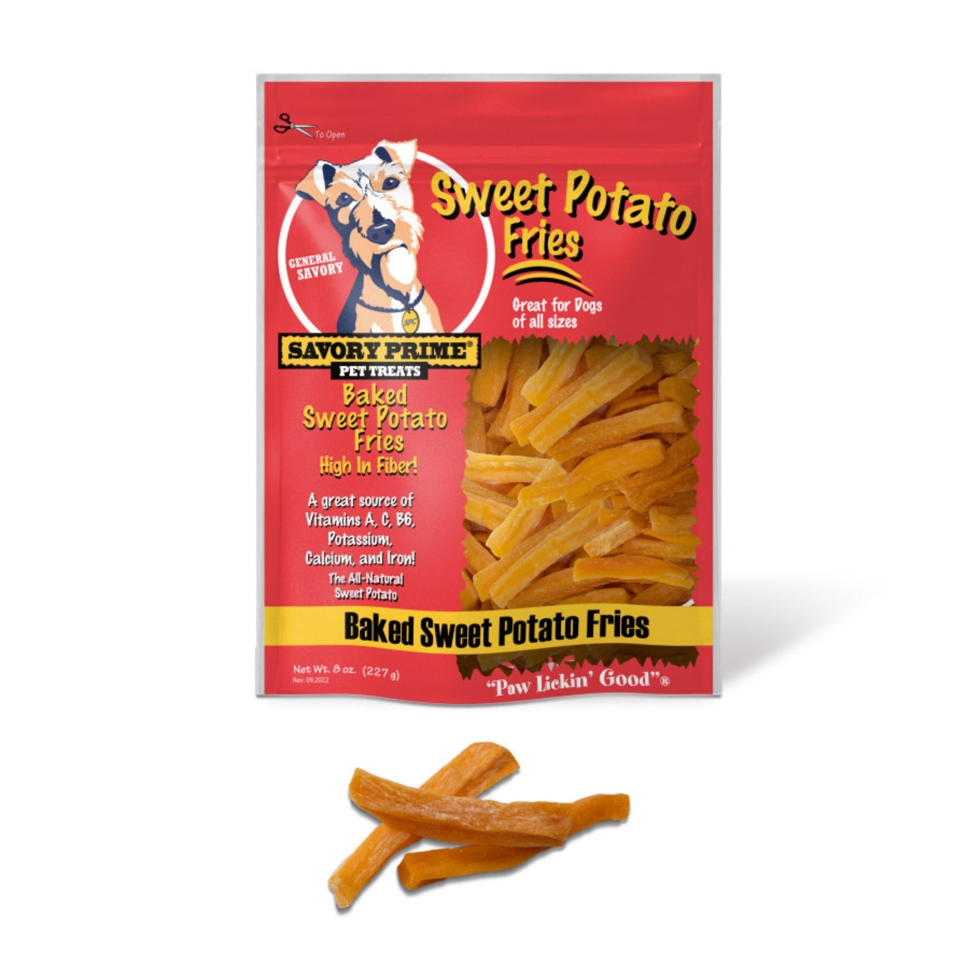 Savory Prime Baked Sweet Potato Fries Dog Treat, 8 oz (2 ct)