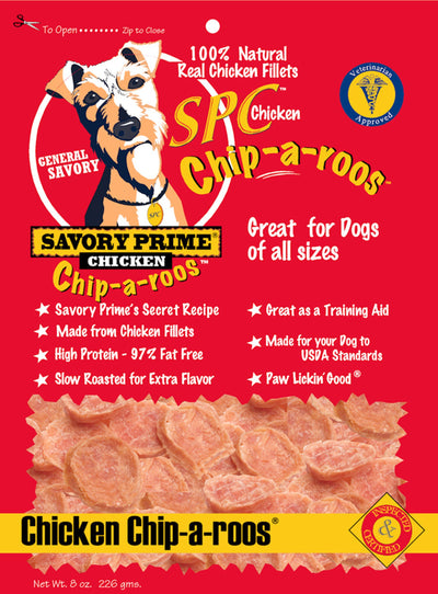 Savory Prime Chip-a-Roos Dog Treat Chicken, 8 oz