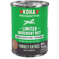 Koha Dog Limited Ingredient Grain Free 90% Turkey 13oz. (Case of 12)
