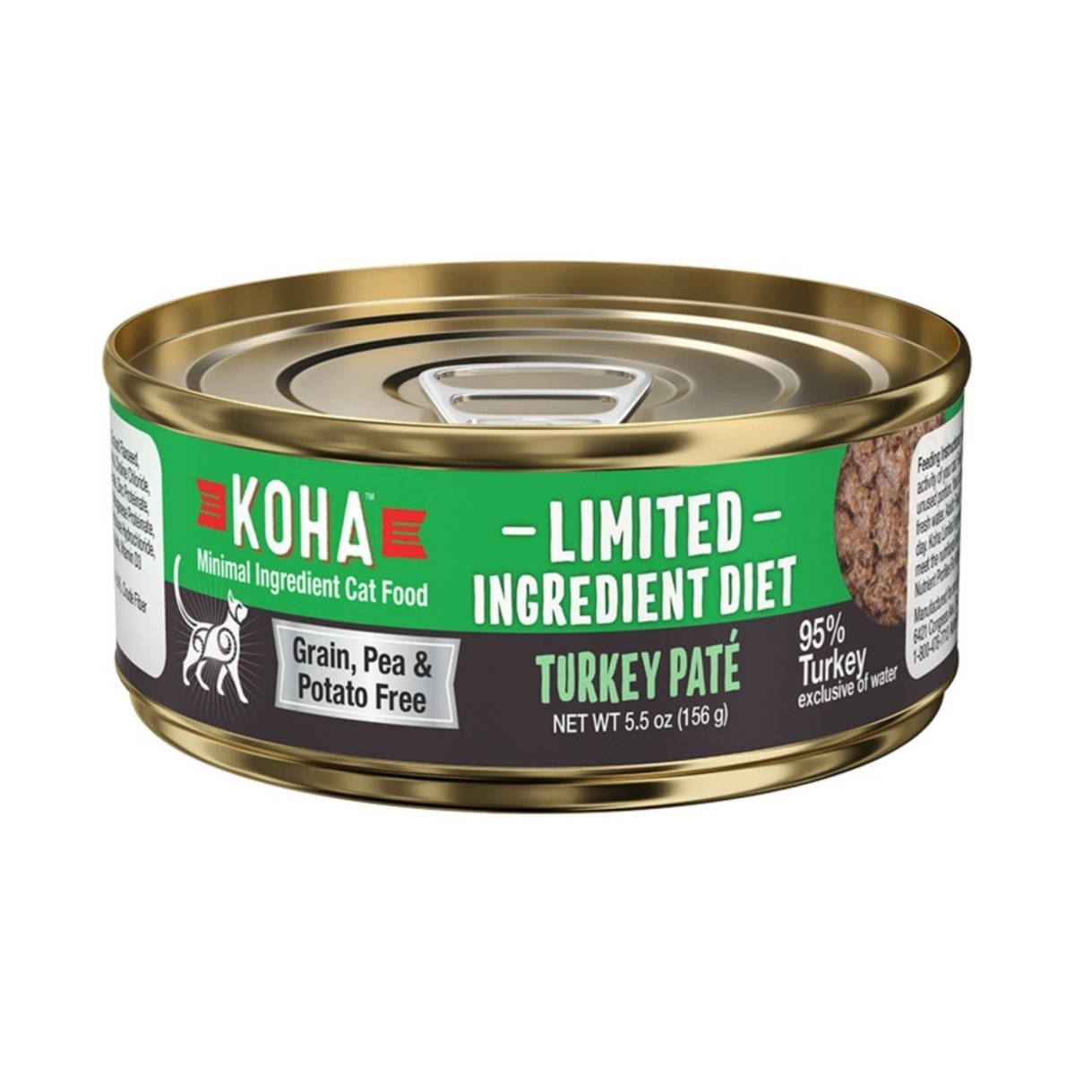 Koha Cat Limited Ingredient Pt Grain Free Turkey 5.5oz.(Case of 24) - Pets Perfect