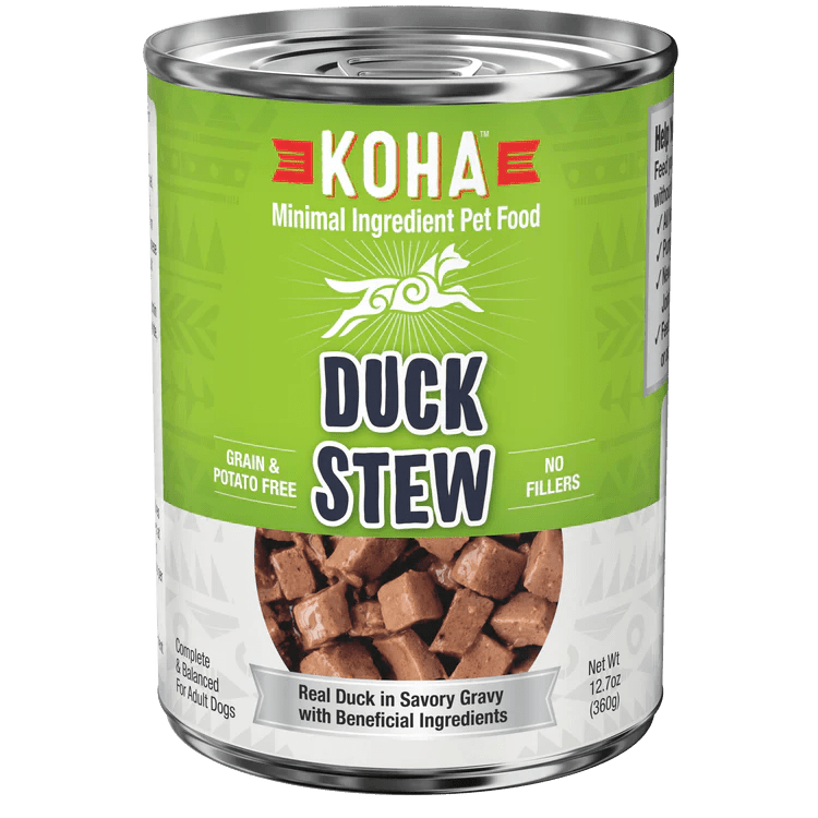 Koha Dog Grain Free Stew Duck 12.7oz. (Case of 12) - Pets Perfect