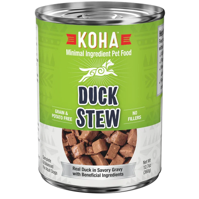 Koha Dog Grain-Free Stew Duck, 12.7 oz each, Case of 12