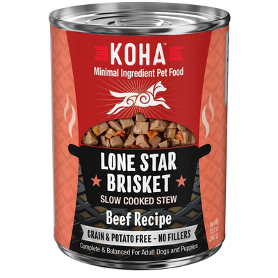 Koha Dog Grain-Free Lone Star Stew, 12.7 oz each, Case of 12