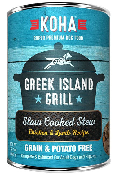 Koha Dog Grain-Free Greek Island Stew, 12.7 oz each, Case of 12