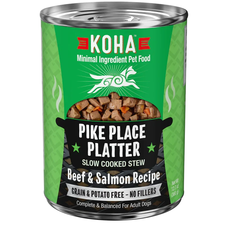 Koha Dog Grain-Free Pike Place Stew, 12.7 oz each, Case of 12