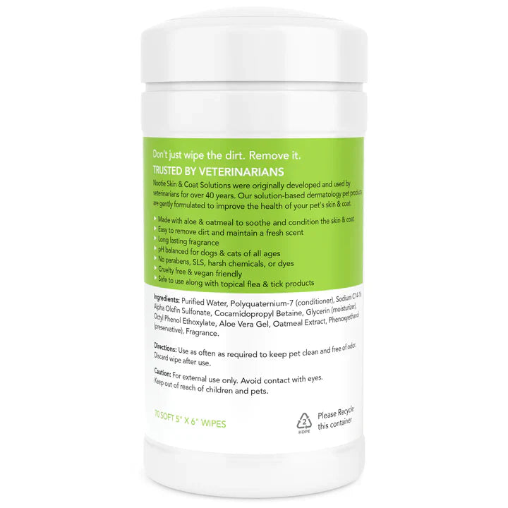 Nootie Waterless Grooming Wipes Cucumber Melon 70 ct, view 2