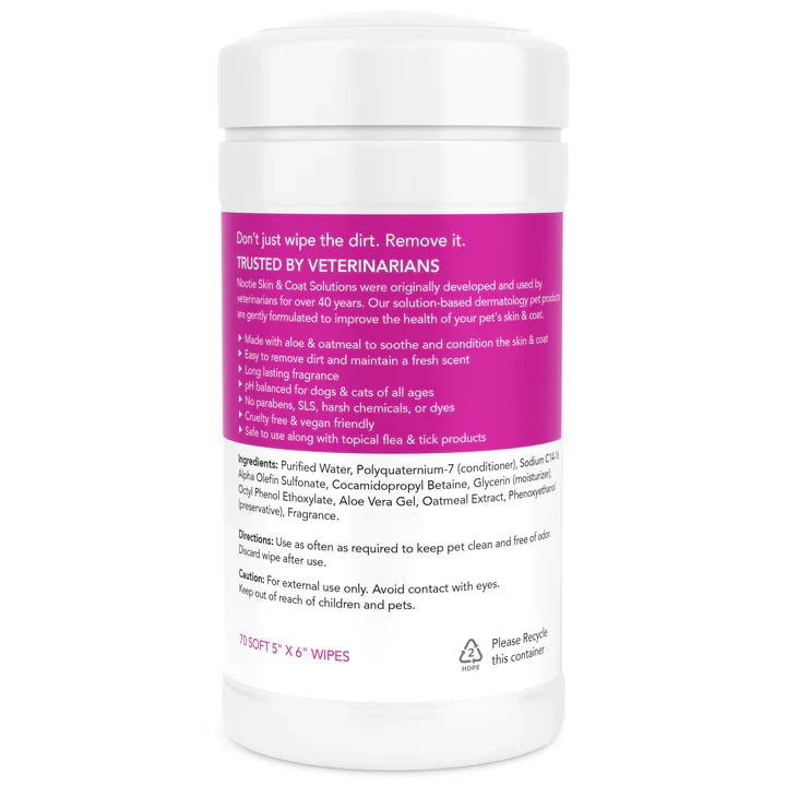 Nootie Waterless Grooming Wipes Japanese Cherry Blossom 70 ct