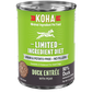Koha Dog Limited Ingredient Grain Free 90% Duck 13oz. (Case of 12)