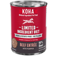 Koha Dog Limited Ingredient Grain Free 90% Beef 13oz. (Case of 12)