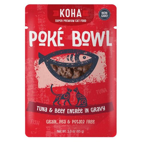 Koha Cat Grain Free Pok Tuna and Beef 3oz.(Case of 24) - Pets Perfect