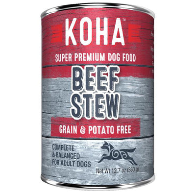 Koha Dog Grain-Free Stew Beef, 12.7 oz each, Case of 12