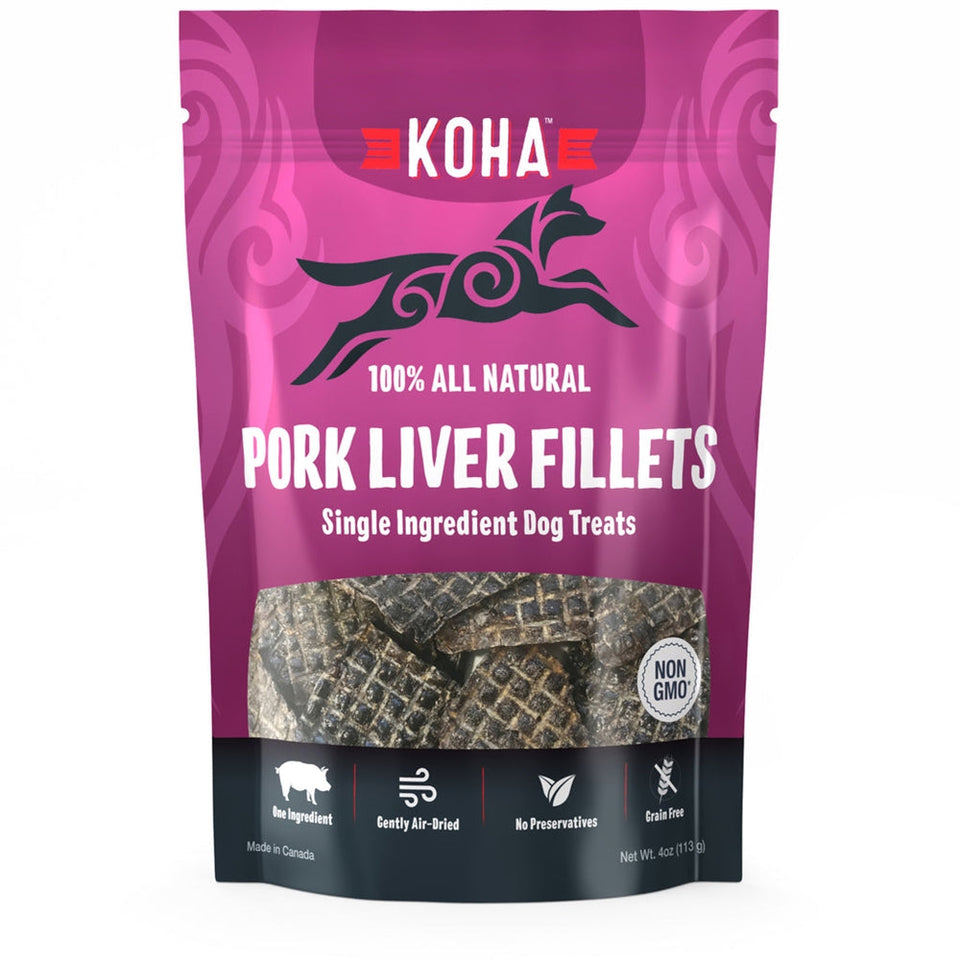 Koha Dog Grain-Free Air Dried Pork Fillet, 4 oz