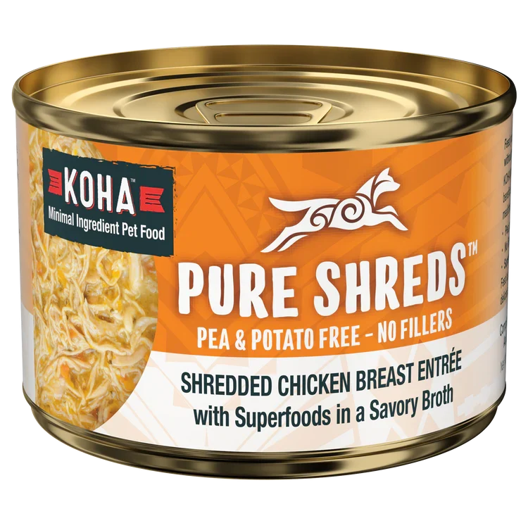 Koha Dog Grain-Free Shredded Chicken 5.5 oz. 12 ct