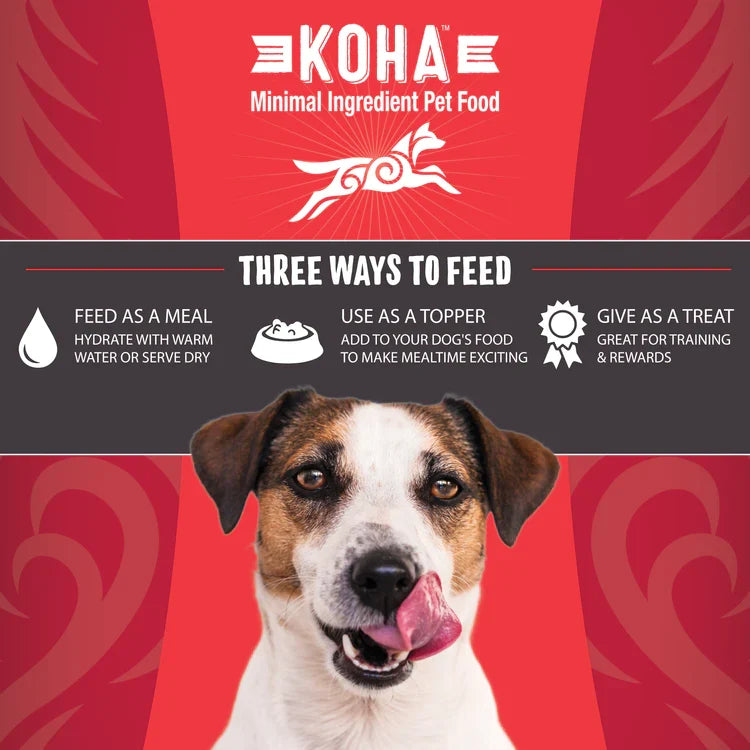 Koha Dog Grain-Free Raw Freeze-Dried Bites Beef 14 oz
