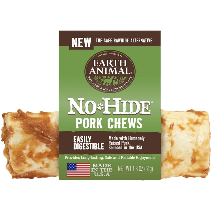 Earth Animal No Hide Venison Chews Dog Treats, 4 in, 24 ct