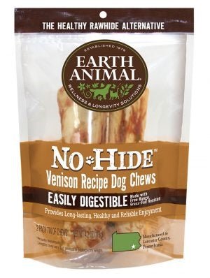 Earth Animal Nohide Venison Medium 2 Pk - Pets Perfect