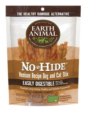 Earth Animal No - Hide – Rawhide - Free Venison Chew | 10 - Count - Pets Perfect