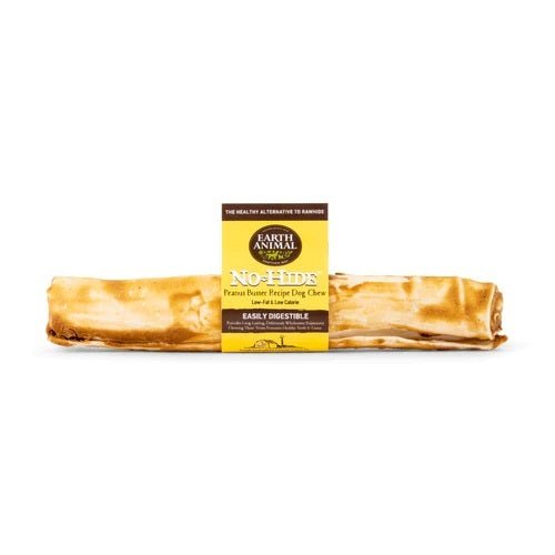 Earth Animal No - Hide 11" Peanut Butter Chew – Rawhide - Free | Case of 12 - Pets Perfect
