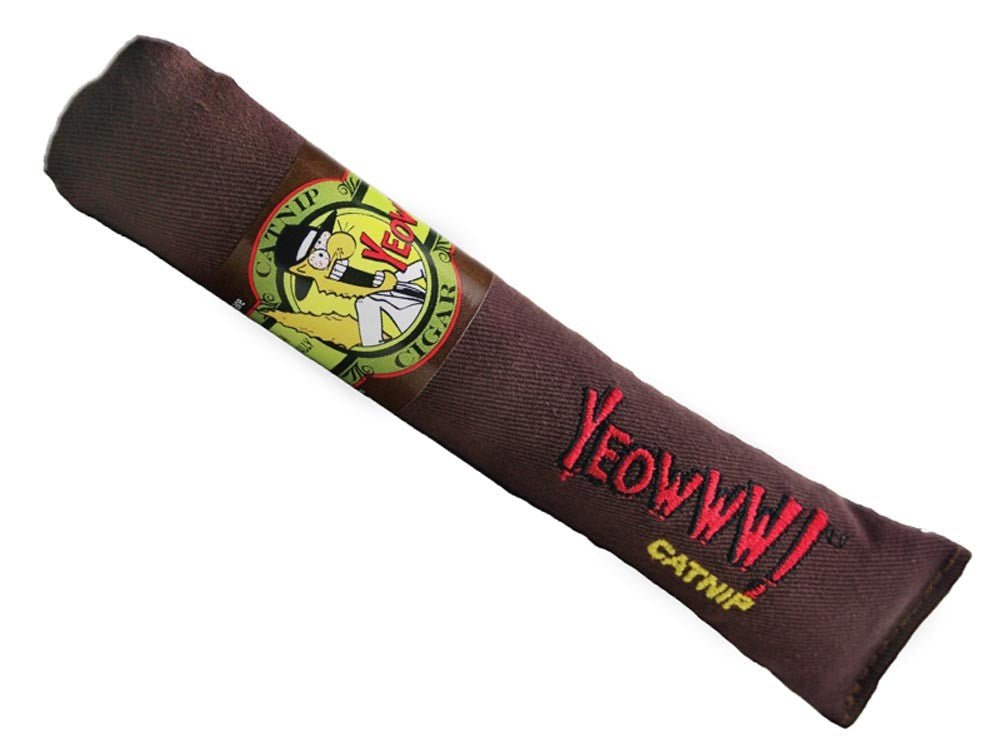 Yeowww Cigars Catnip Toy Brown, 7 in, 24 pk - Pets Perfect