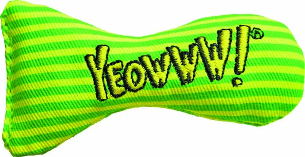 Yeowww Stinkies Catnip Toy Yellow, Green, 3 in - Pets Perfect