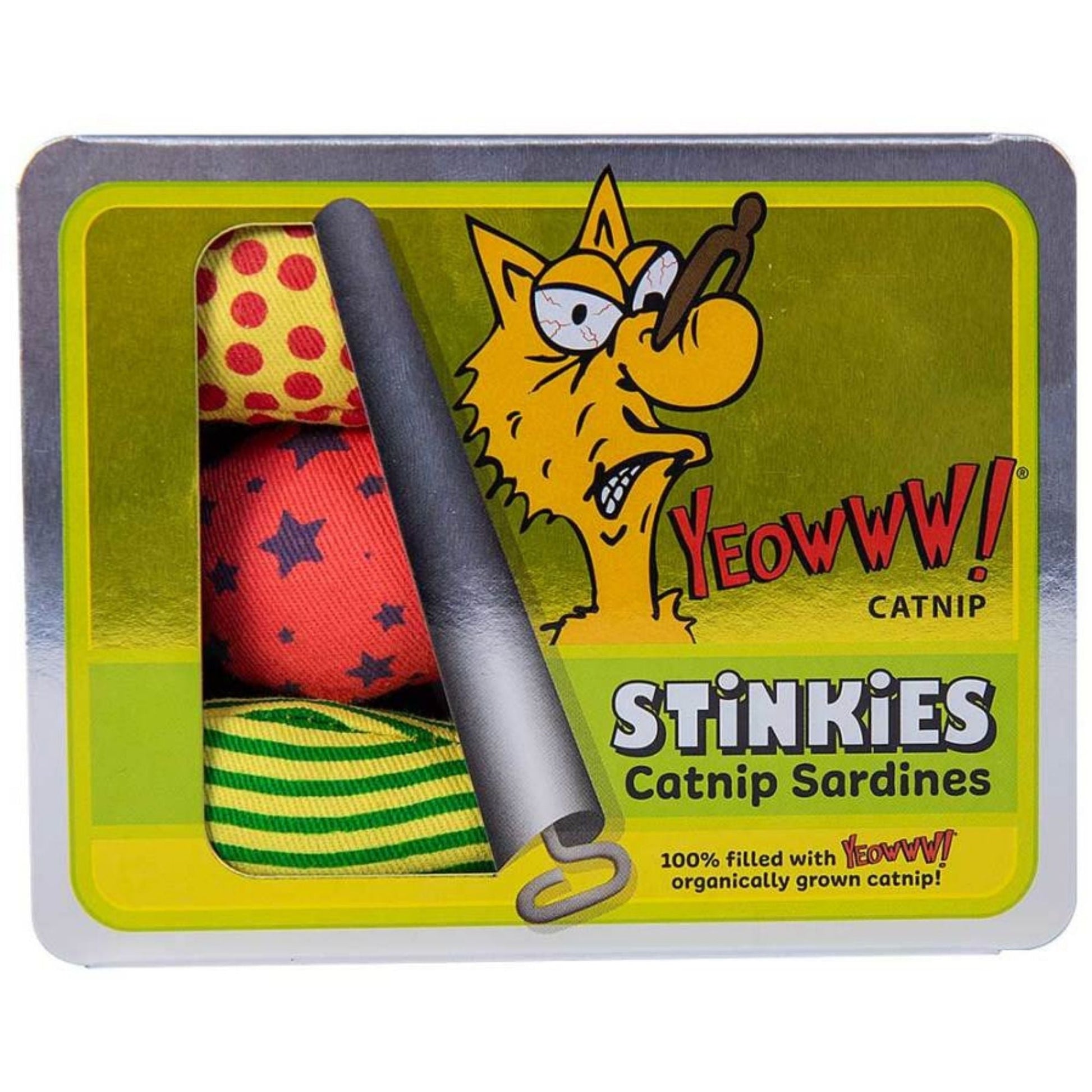 Yeowww! Stinkies Catnip Sardines Trio Cat Toy
