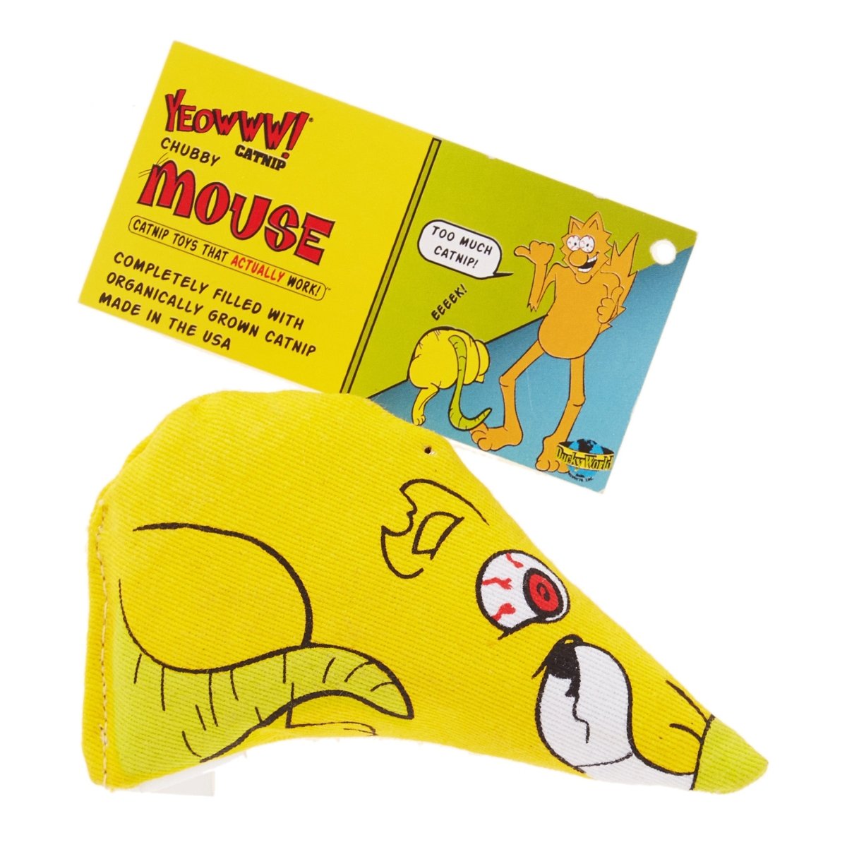 Yeowww Chubby Mouse Catnip Cat Toy - Pets Perfect
