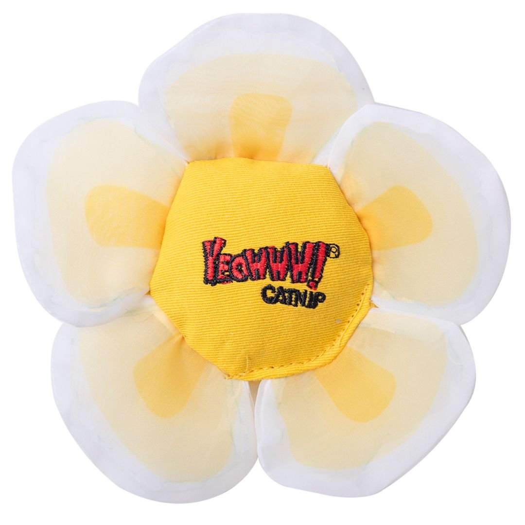 Yeowww Daisy's Flower Tops Catnip Cat Toy White, - Pets Perfect