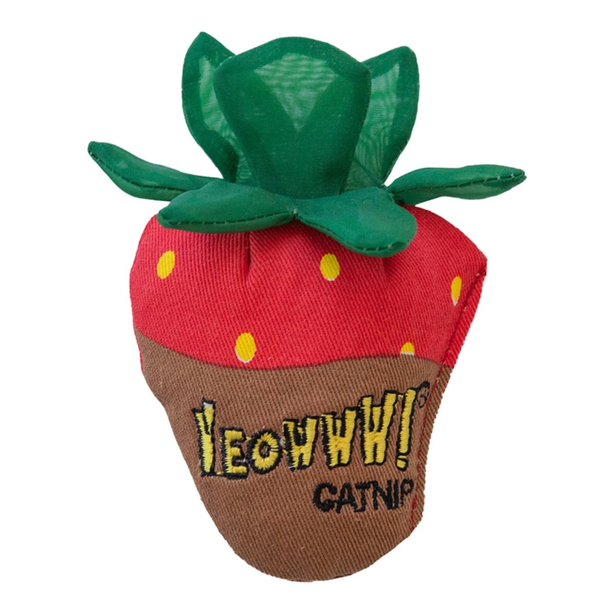 Yeowww Strawberry Catnip Cat Toy Chocolate, Single - Pets Perfect