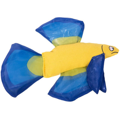 Yeowww Mo Betta Fish Catnip Cat Toy Blue, - Pets Perfect