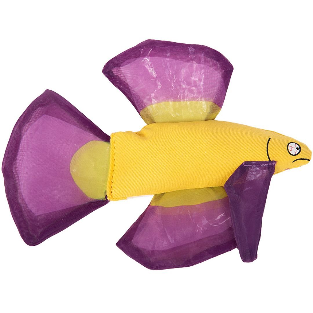Yeowww Mo Betta Fish Catnip Cat Toy Purple, - Pets Perfect