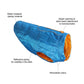 Kurgo Dog Jacket Loft Blue/Orange Medium - Pets Perfect