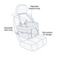 Kurgo Dog Booster Seat Heather Charcoal & Blue - Pets Perfect