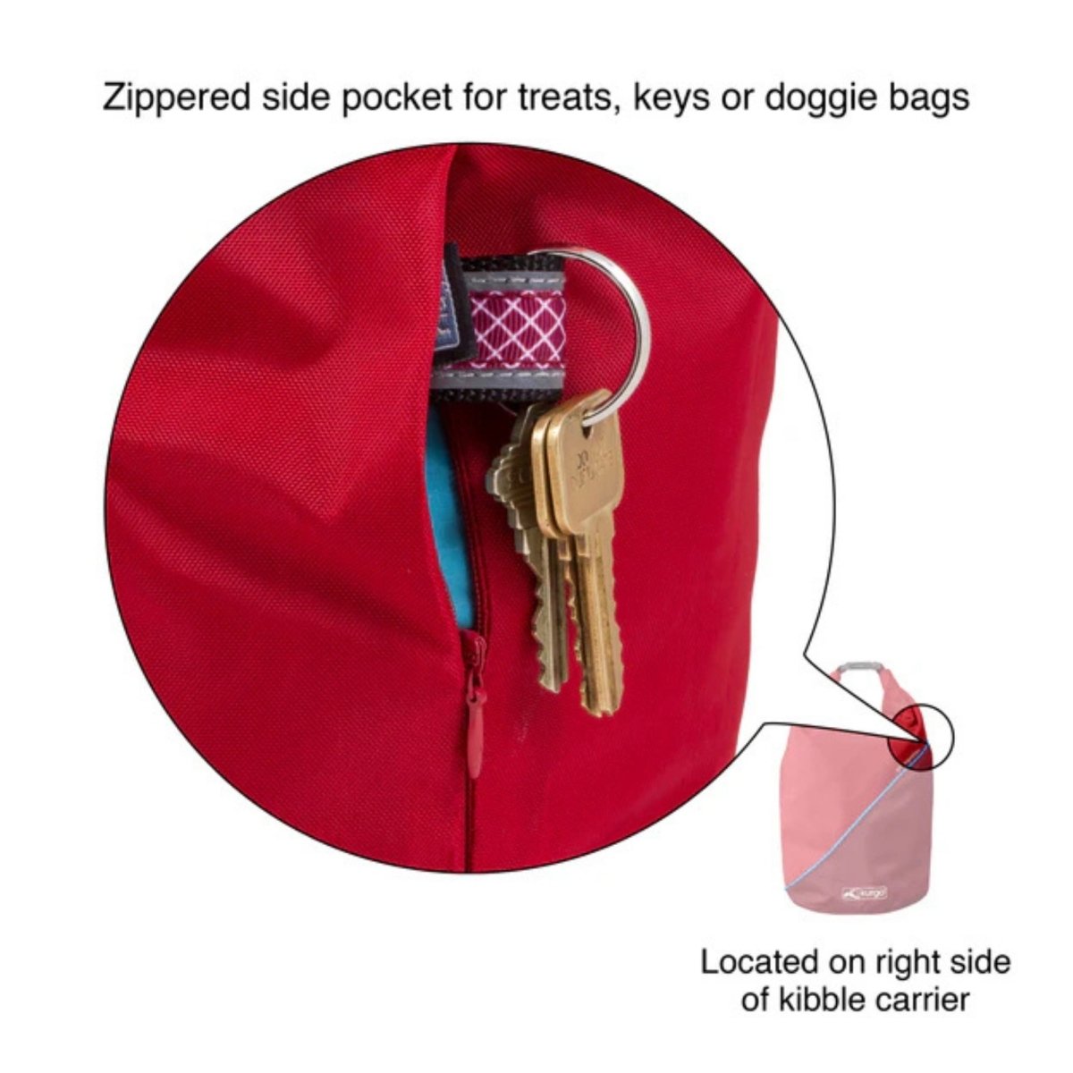 Kurgo Dog Kibble Carrier Blue - Pets Perfect