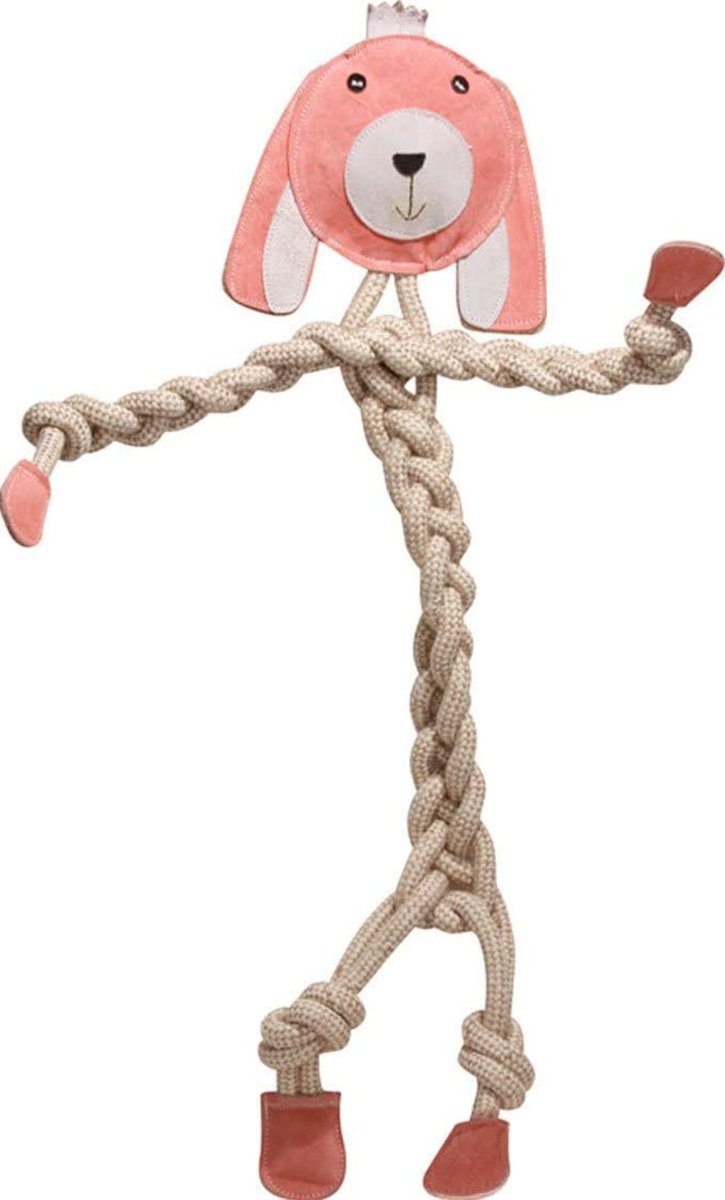 Hugglehounds Dog Bitsy Bunny Rope Knottie Large - Pets Perfect