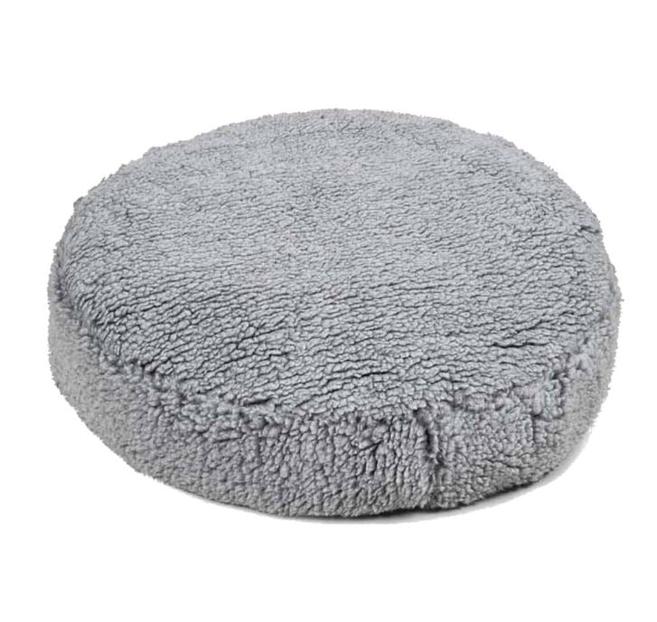 Hugglehounds Dog Fleece Pouf Bed; Gray - Small - Pets Perfect