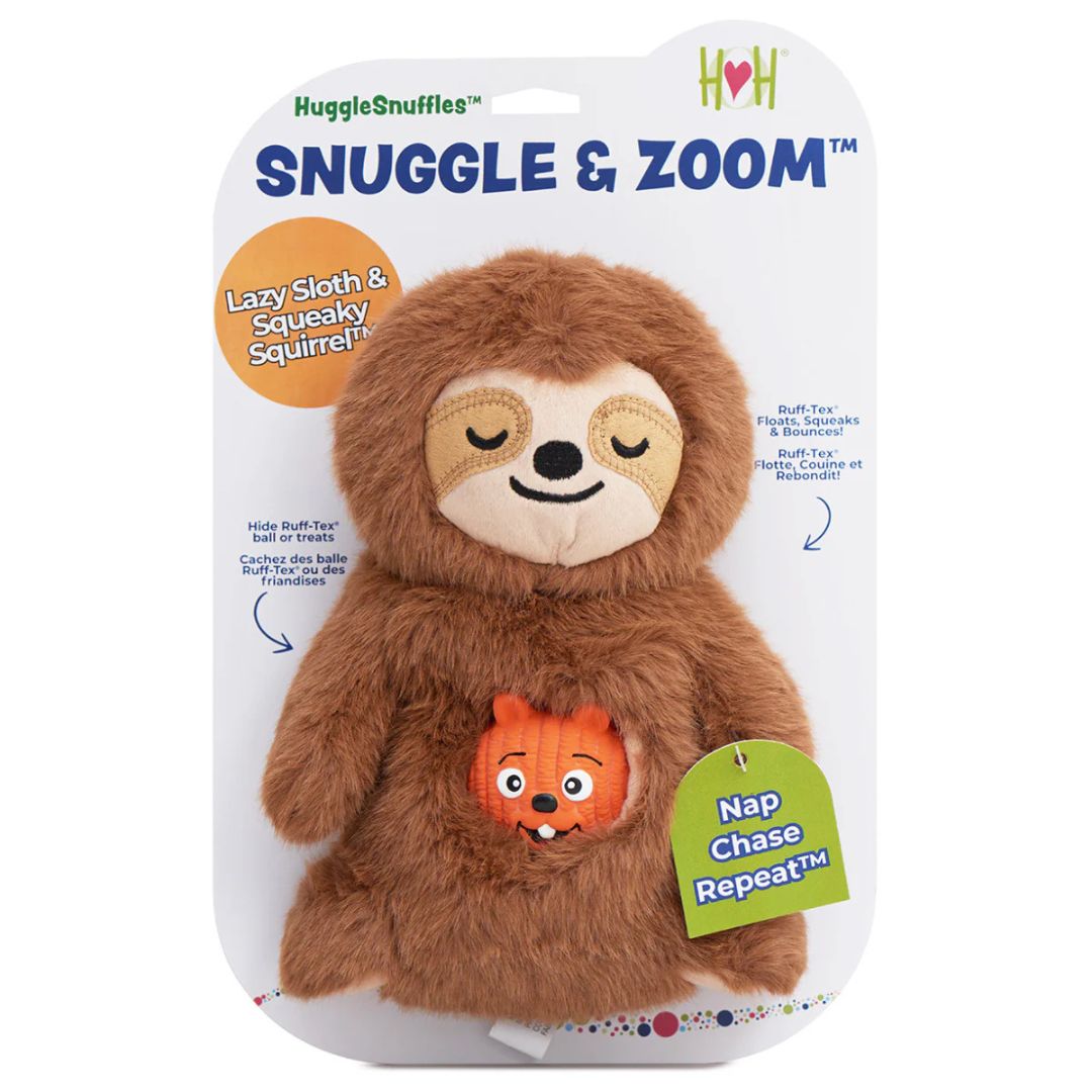 Hugglehounds Dog Hugglesnuffles Snuggle & Zoom Enrichment Dog Toy