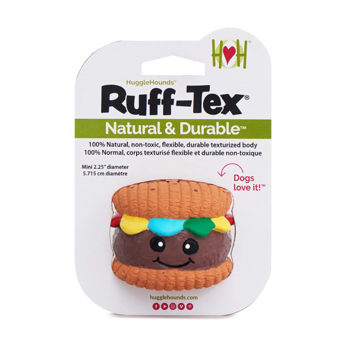 Hugglehounds Dog Ruff - Tex Big Buns Foodies Ball 2.5 in Small