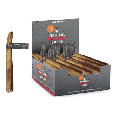 Canine Naturals - Long-Lasting Beef Bully Sticks Dog Chew 10", 48 ct