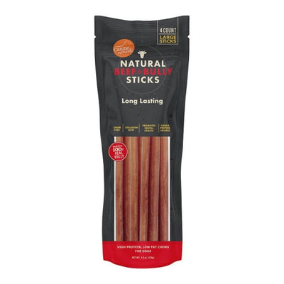 Canine Naturals - Long-Lasting Beef Bully Sticks Dog Chew 10", 4 ct