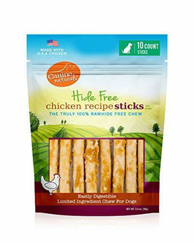 Canine Natural Hide Free 5 in Chicken Stick, 10-Count