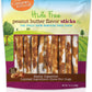 Canine Naturals – Long - Lasting Peanut Butter Stick Dog Chew 5" | 40 Count - Pets Perfect