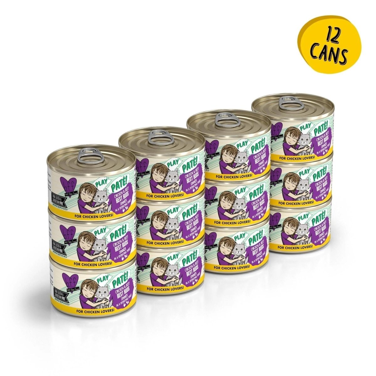BFF Cat Play Chicken and Beef Best Buds Dinner 2.8oz.(Case of 12) - Pets Perfect