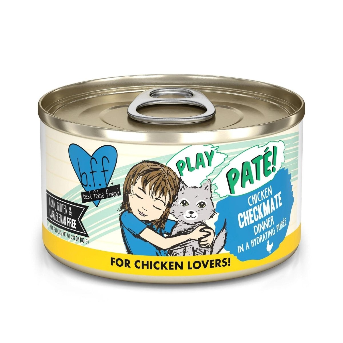 BFF Cat Play Chicken Checkmate Dinner 2.8oz. (Case of 12) - Pets Perfect