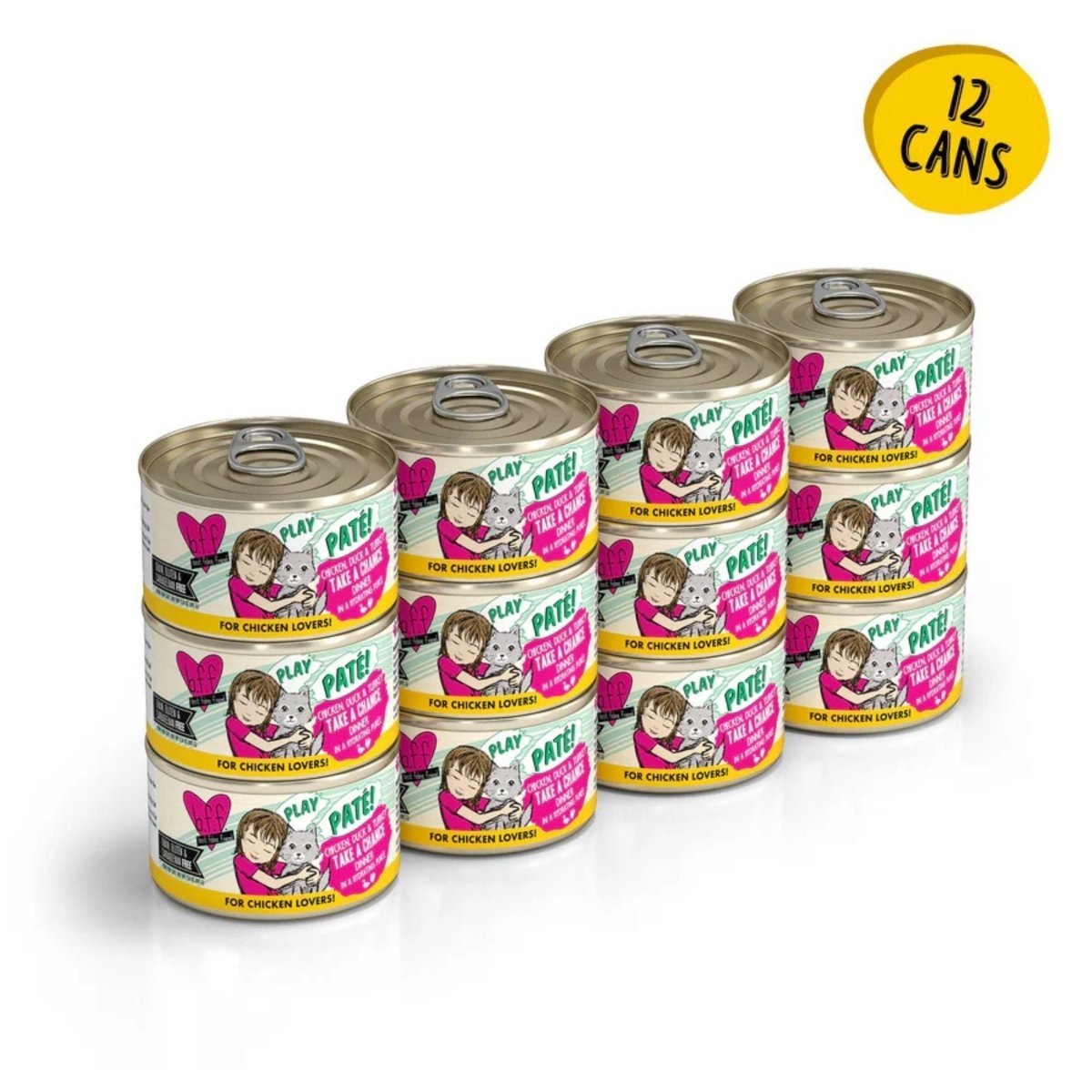 BFF Cat Play Chicken, Duck & Turkey Take a Chance Dinner 2.8oz. (Case of 12) - Pets Perfect