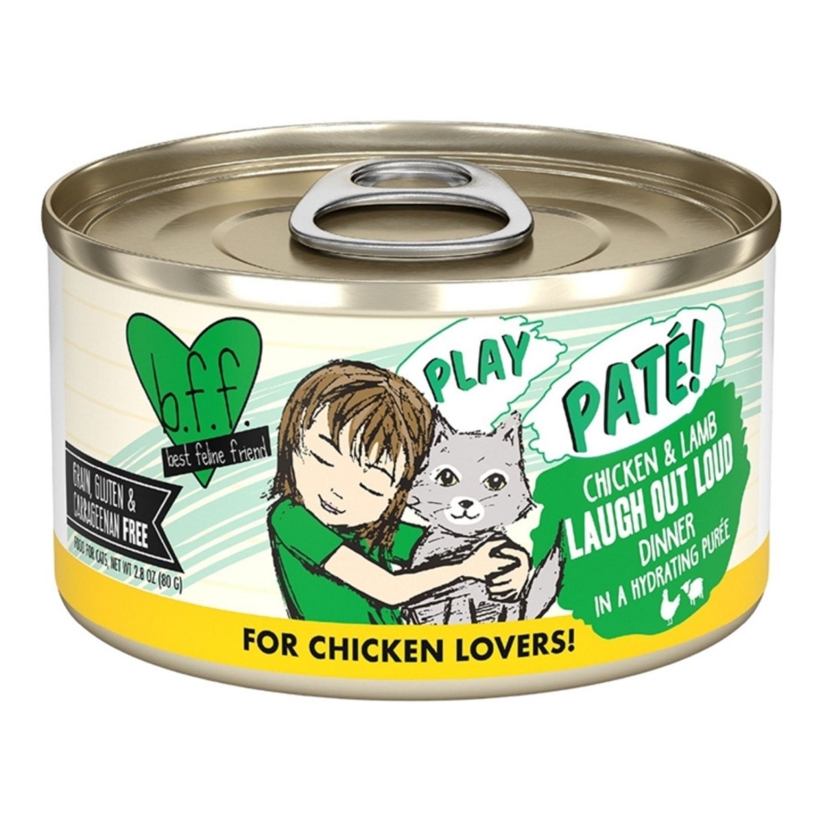 BFF Cat Play Pate Laugh Out Loud Chicken 2.8oz. - (Case of 12) - Pets Perfect