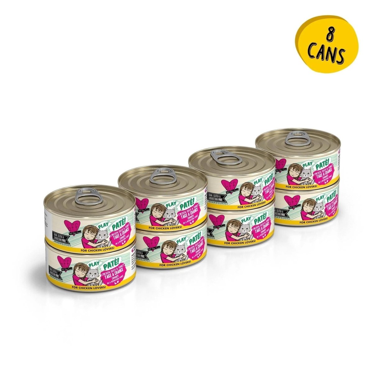 BFF Cat Play Chicken; Duck and Turkey Take a Chance Dinner 5.5oz. (Case of 8) - Pets Perfect