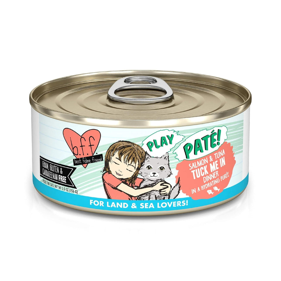 BFF Cat Play Salmon and Tuna Tuck Me in Dinner 5.5 oz. 8 ct