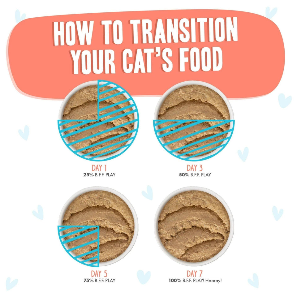 BFF Cat Play Salmon & Tuna Tuck Me in Dinner Wet Cat Food, 2.8 oz, 12 ct